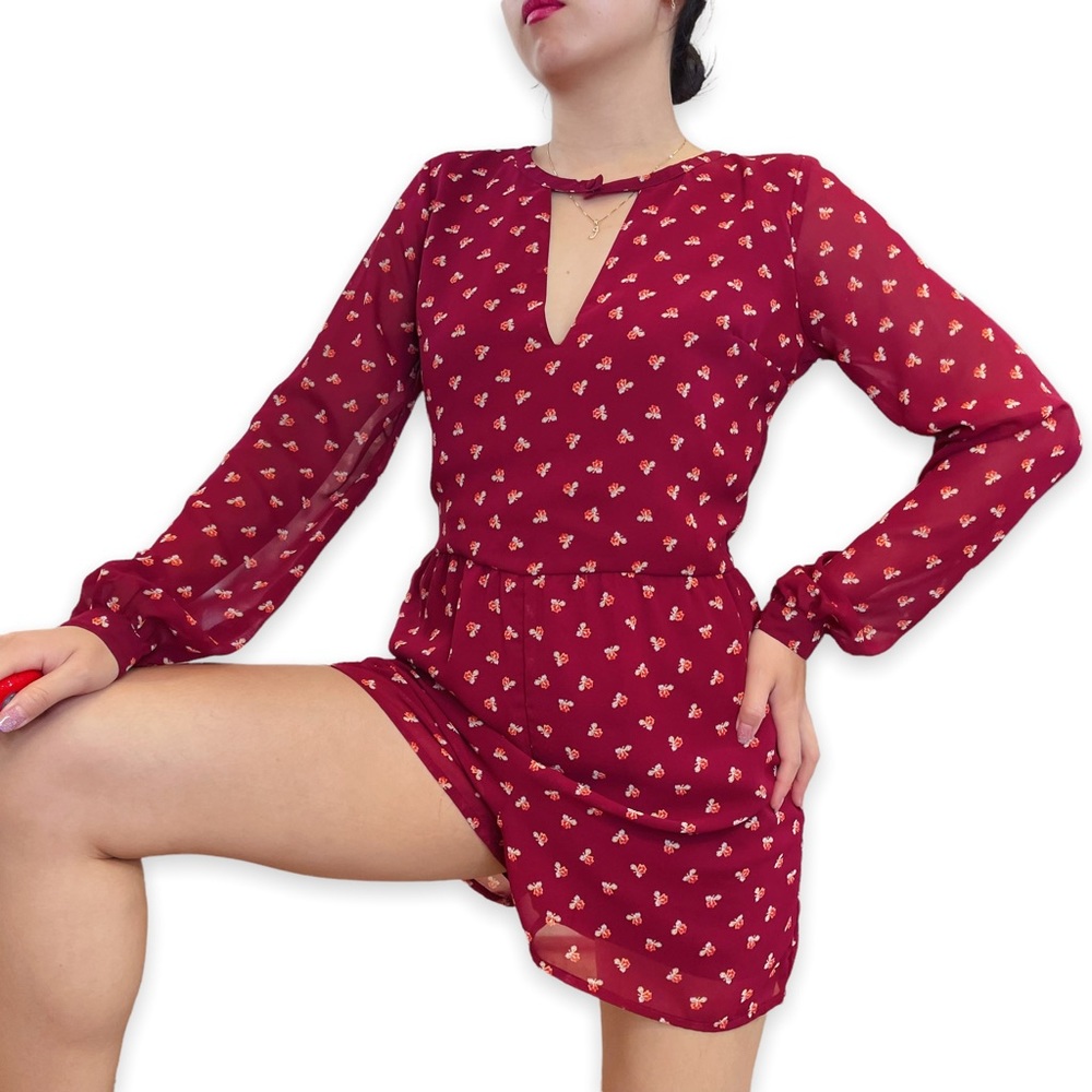 Abercrombie & Fitch Floral Longsleeve Romper Size 2